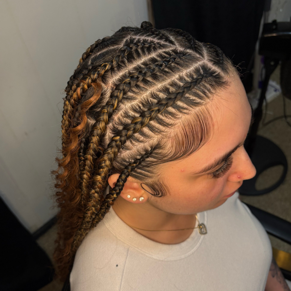 Large Tribal Braids at Bonitaa Beauty Co. in Syracuse, NY