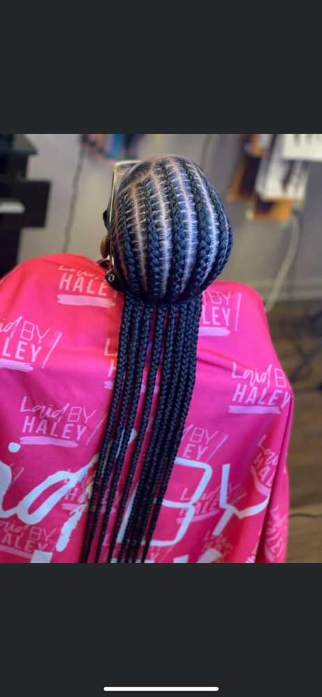 8 Braids To The Back