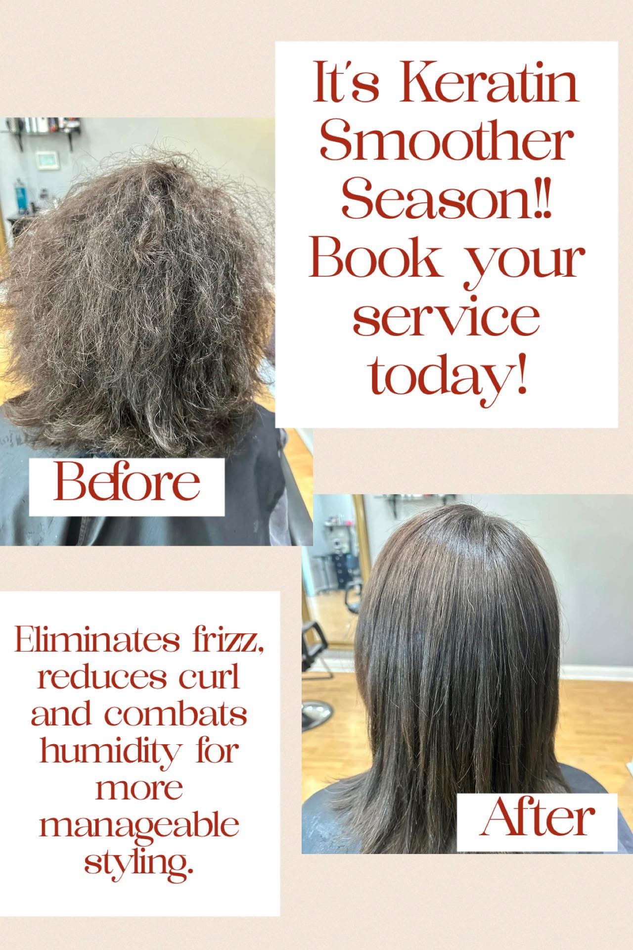 Keratin hair treatment