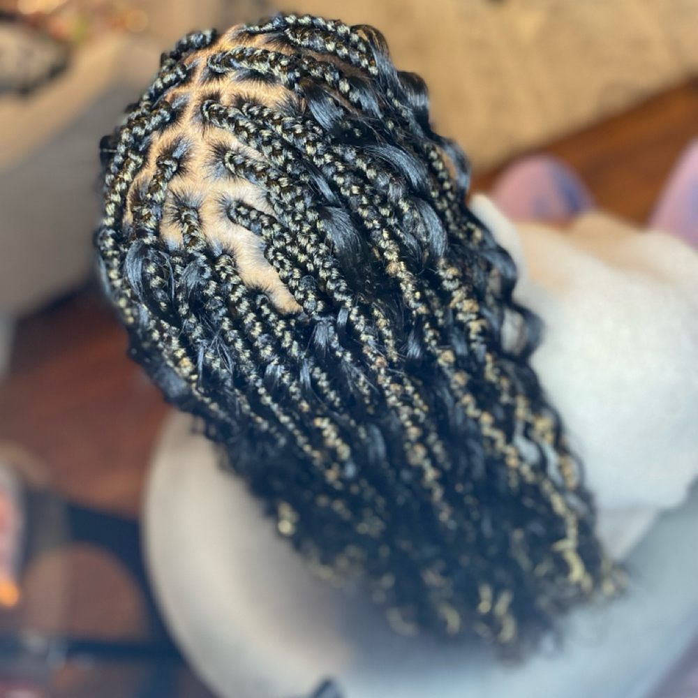 Braids Over Locs at DLUXE Effect in Saint Louis, MO