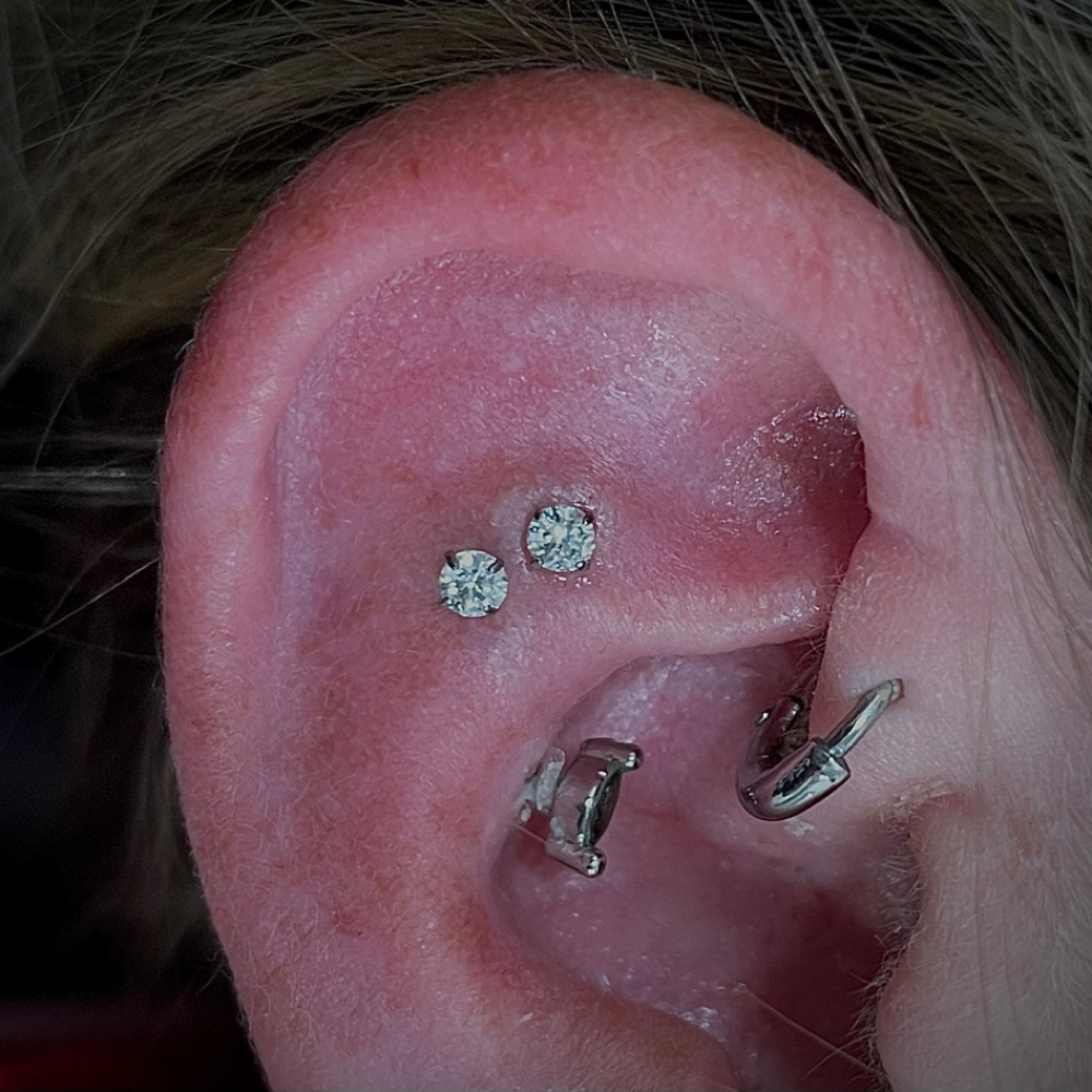 Flat at Dark Age Piercings by Sarah in Denton, TX