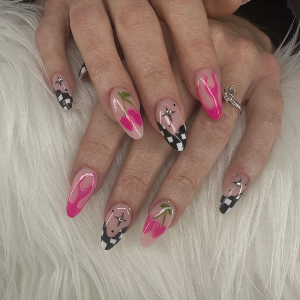 Medium acrylic full set at Soul Shine Nails in Marysville, OH