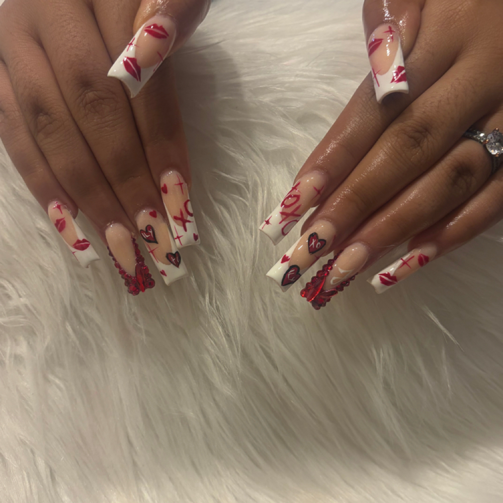 Long Nail Set at AcrylicsByLili in Lubbock, TX