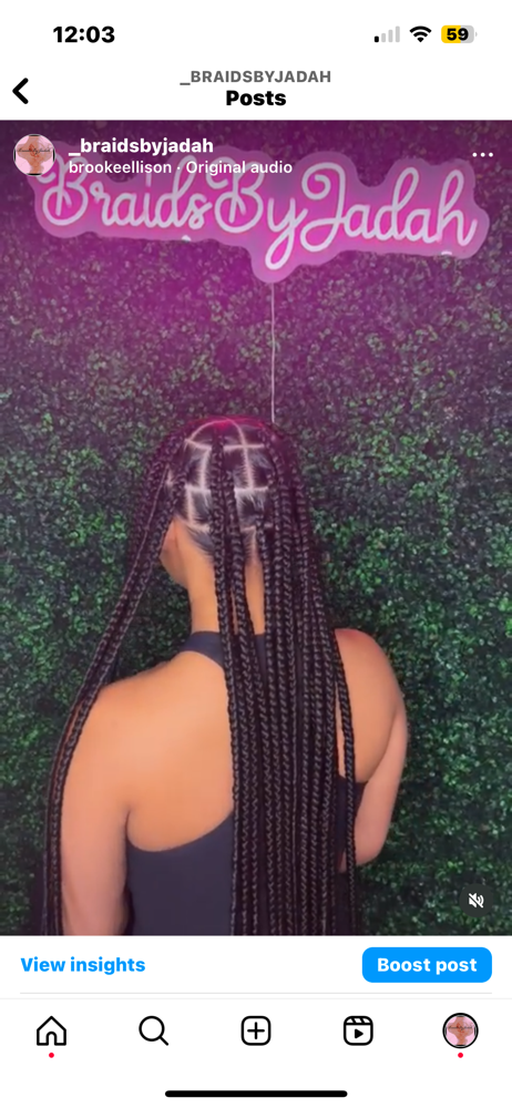 Jumbo Knotless Waist Length