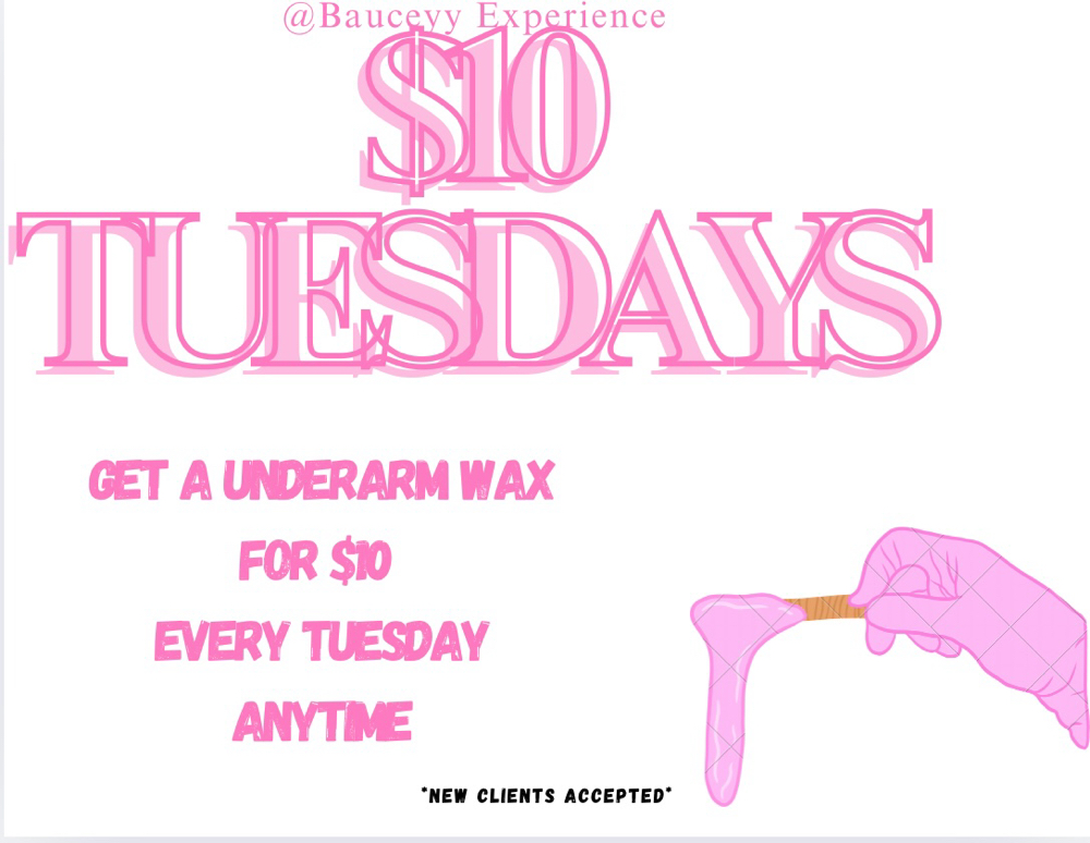 $10 Tuesday Underarm Wax