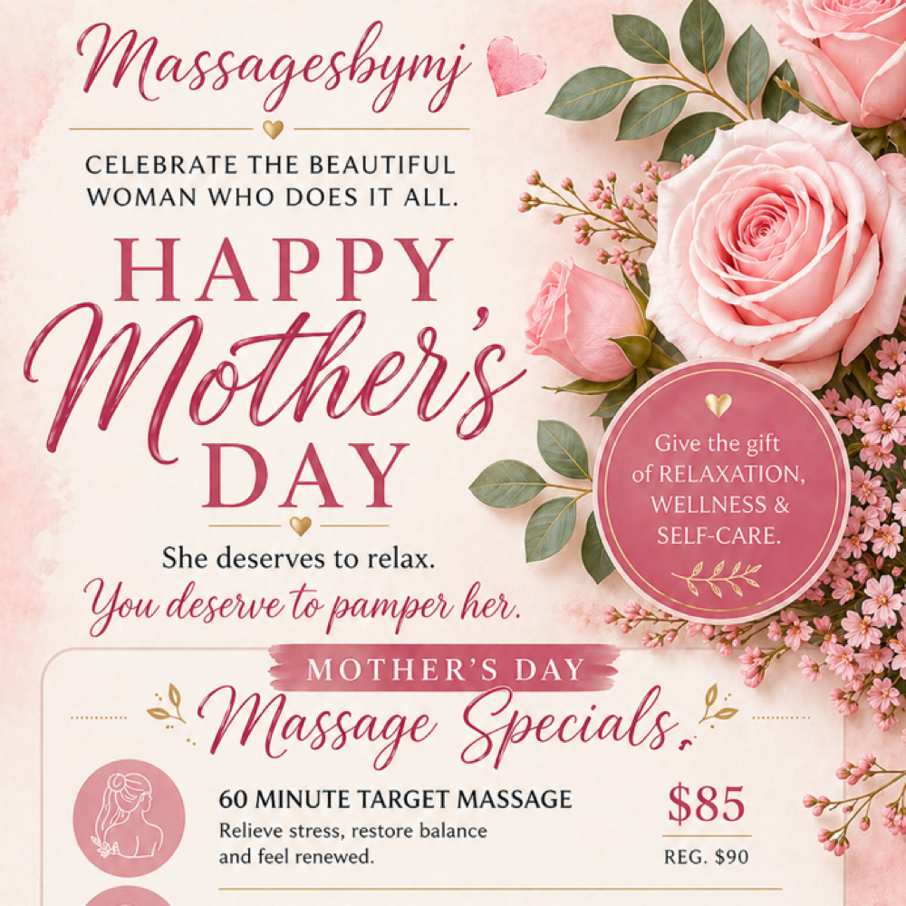 Mothers Day Special - 60min Target at Massagesbymj in San Antonio, TX