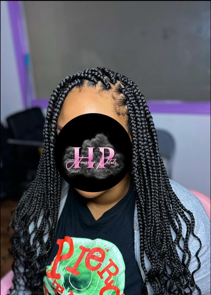 Box Braids Over Locs