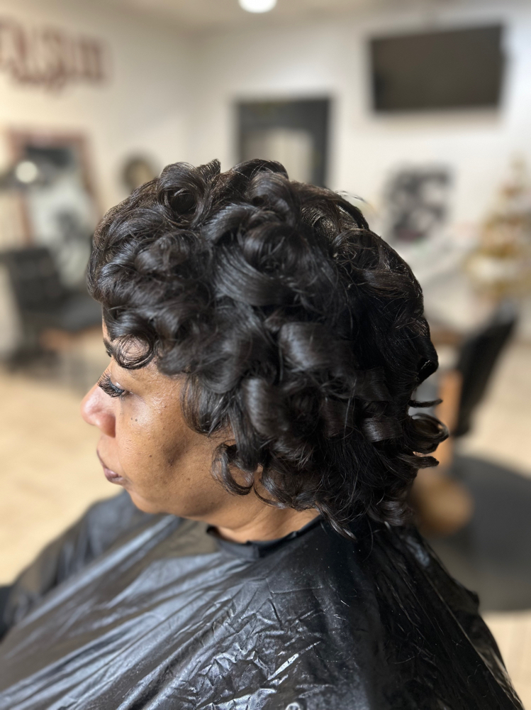 Silkpress With Curls