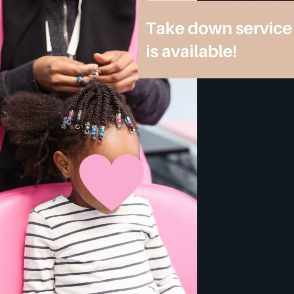 Take-Down Natural Braids or Twists at Just 4 Girls Salon in Marietta, GA
