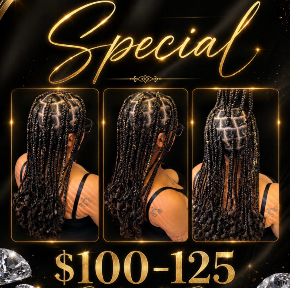 Large Knotless Special W/ Bre at The Luxe Style Bar in Gastonia, NC