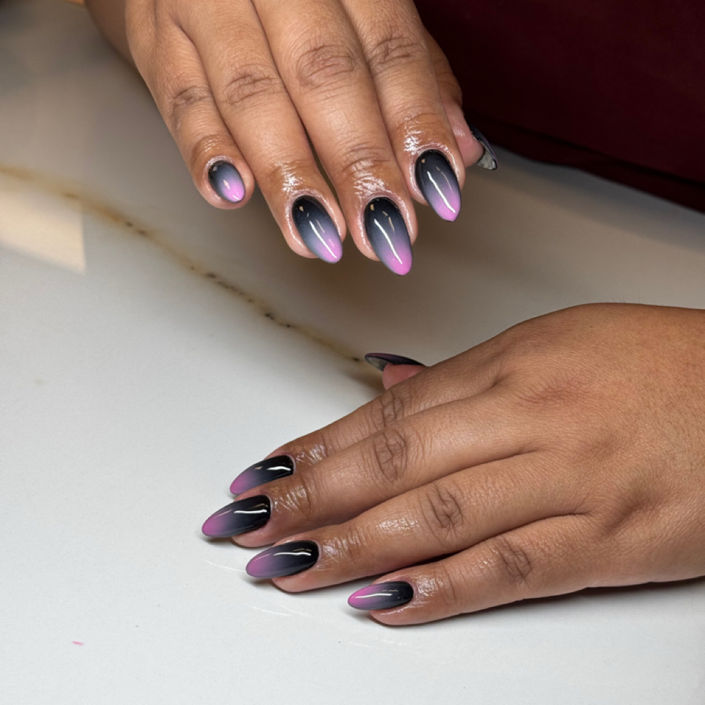 Ombre Nails (airbrush) at Jessegbeauty in Rialto, CA