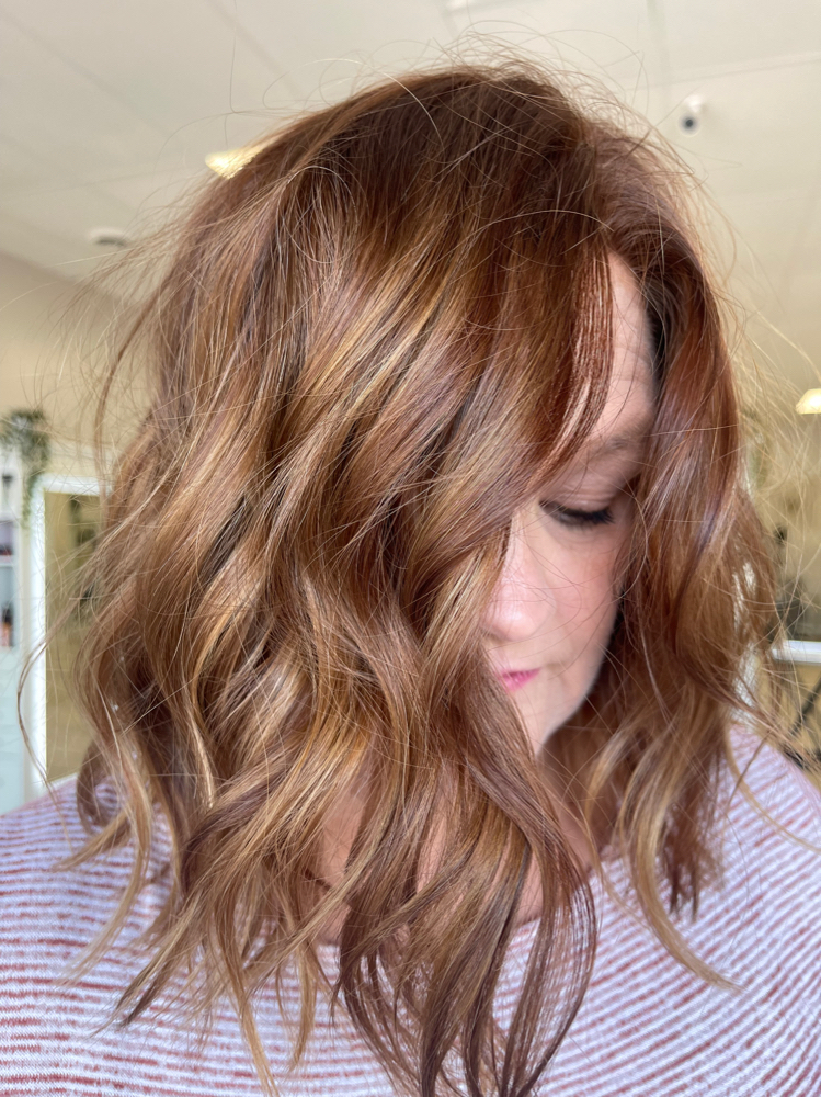 Color, High Light + Hair Cut