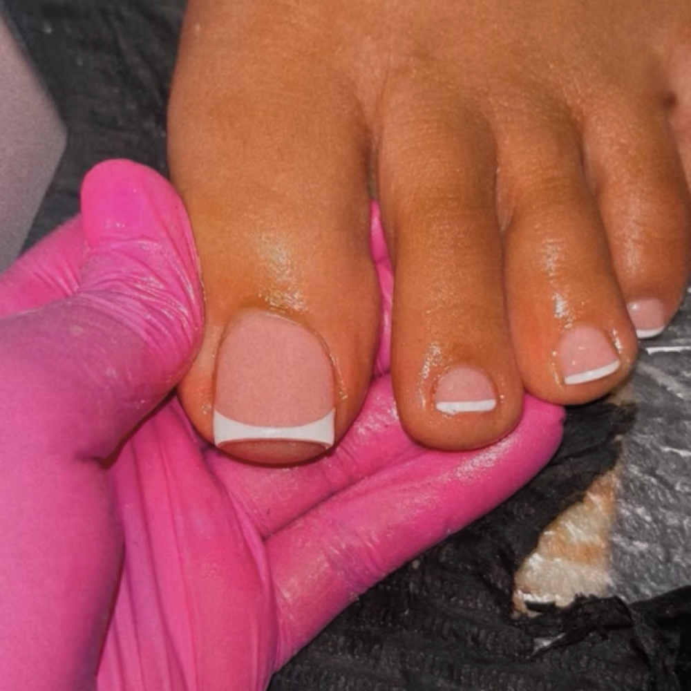 Gel X on only the big toe at nailedbydanyelle in Pensacola, FL