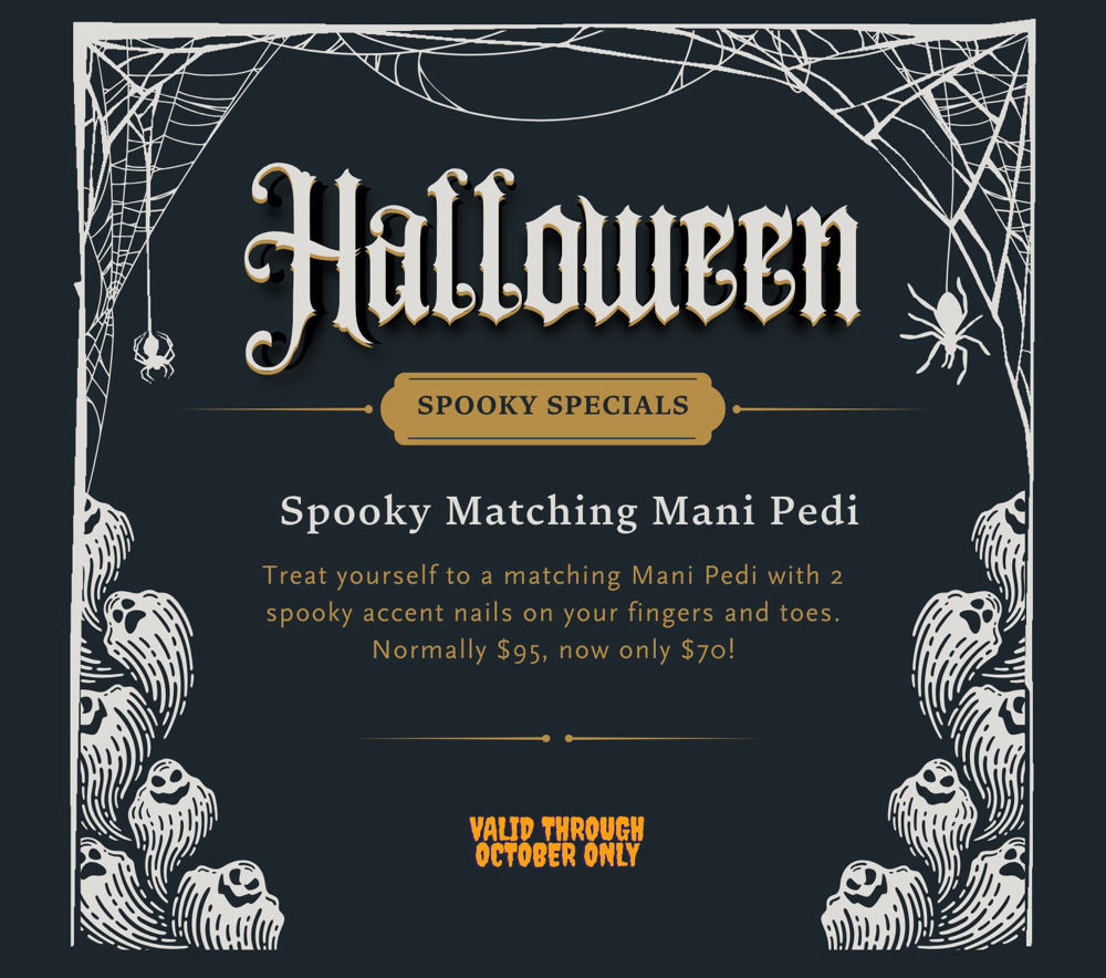 Spooky Matching Mani Pedi