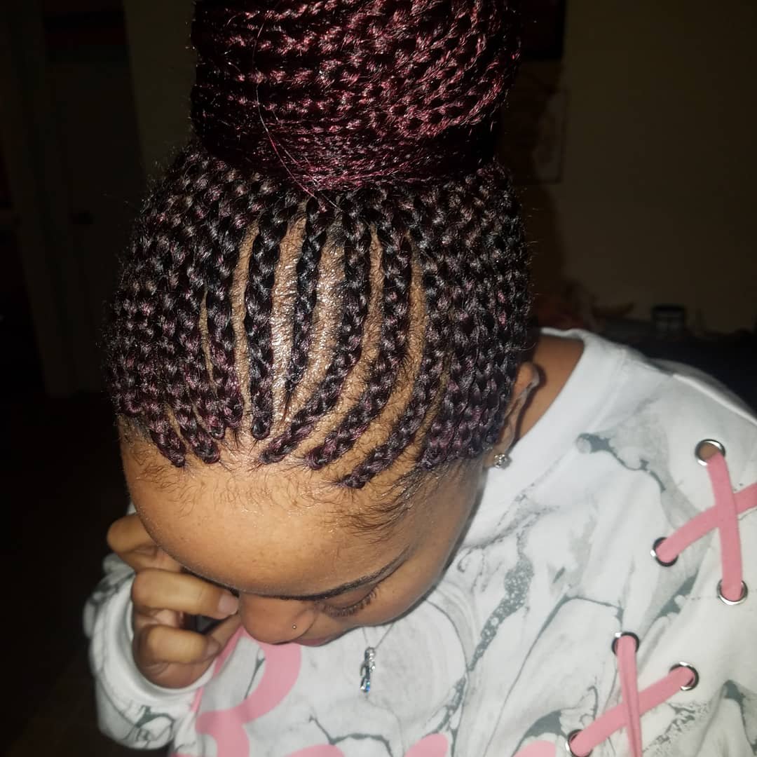Small Feed-ins at Josephine's Girls Hair Studio💜🦋 in Houston, TX