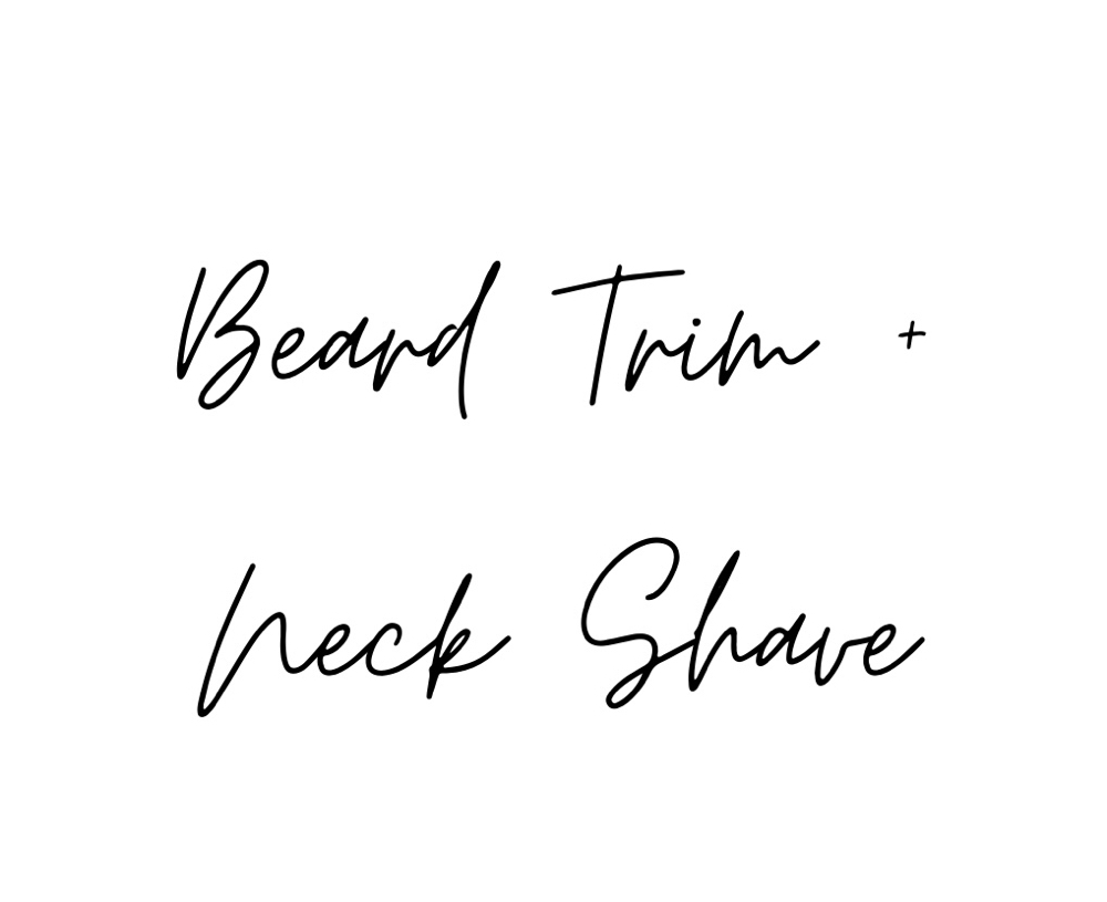 Beard Trim + Neck Shave
