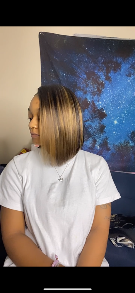 Bob Quick Weave 🖤 at Kaelen Curtis in Houston, TX