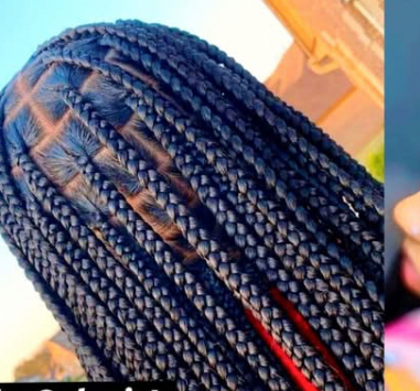 Medium knotless braids Waist Length