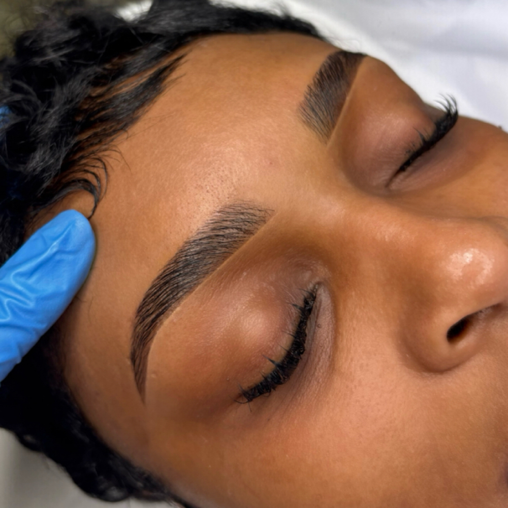 Brow lamination w/ tint & thread at KMY Beauté & Co in Martinez, GA