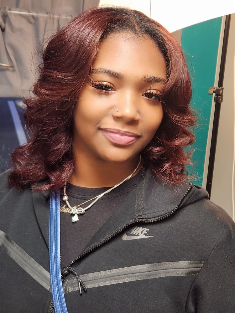 Flat Iron With Curl Style