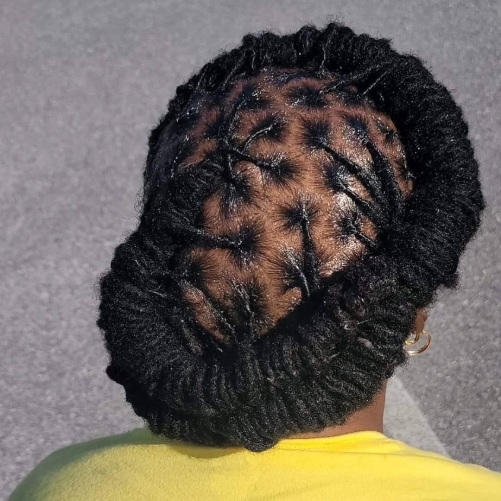 Updo Crown Loc Style