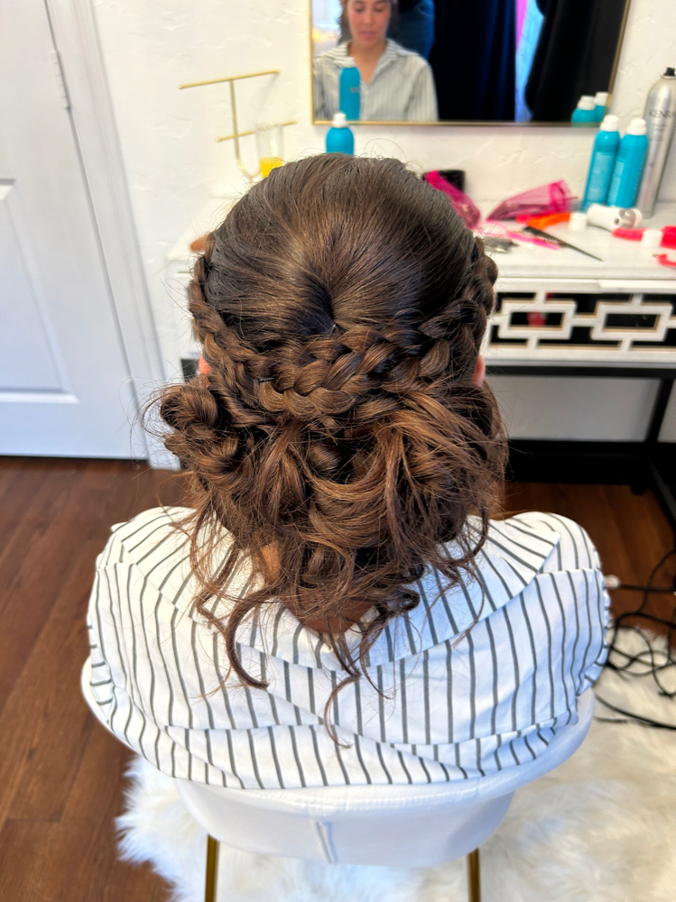 Updo Style at Pink Pasture Salon in Gladewater, TX