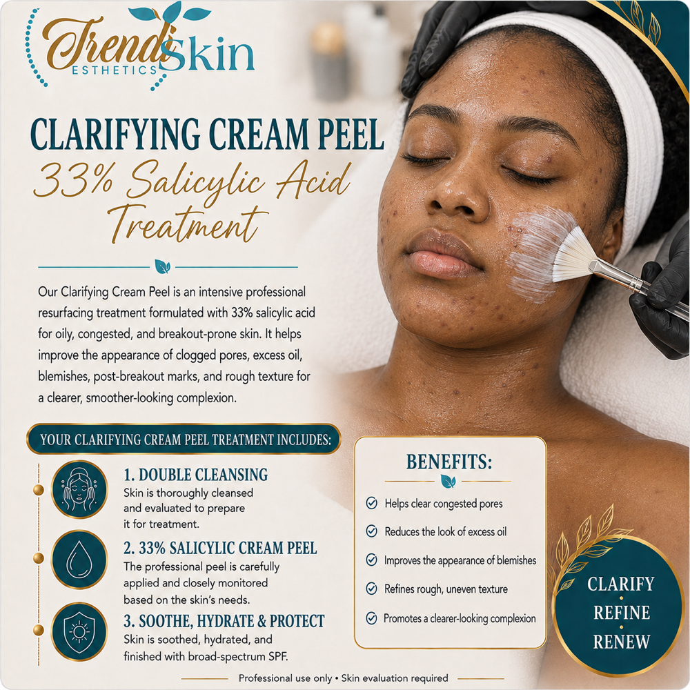 Clarfiying Cream Peel (Bi-Weekly) at Trendiskin Esthetics in Baton Rouge, LA