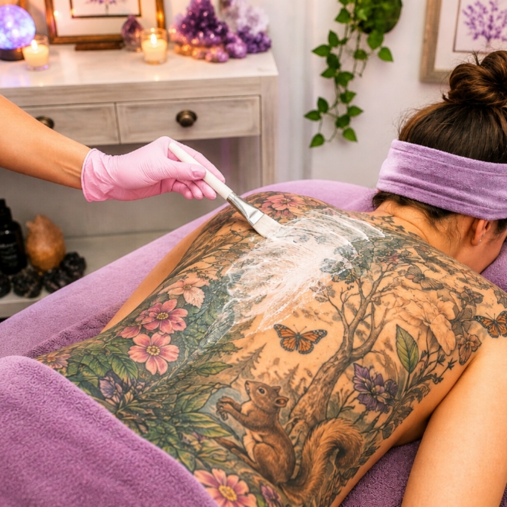 Tattoo Resurrection Treatment at Full Moon Waxing & Spellbound Skin in St. Petersburg, FL