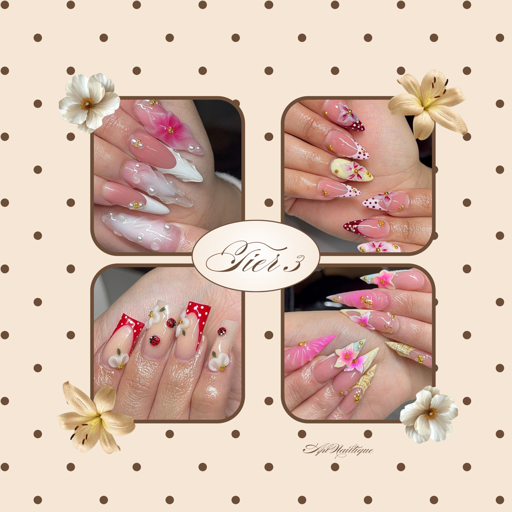 acrylic full set tier 3 at APL Nailtique in Thornton, CO