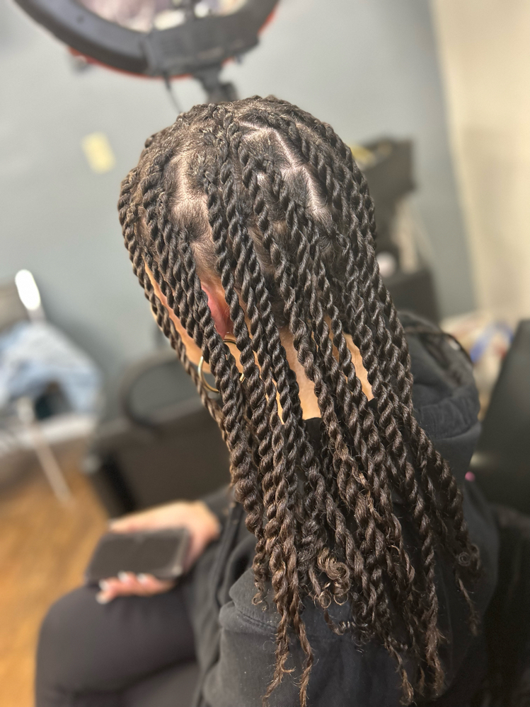 2 Strands Full Head Twist