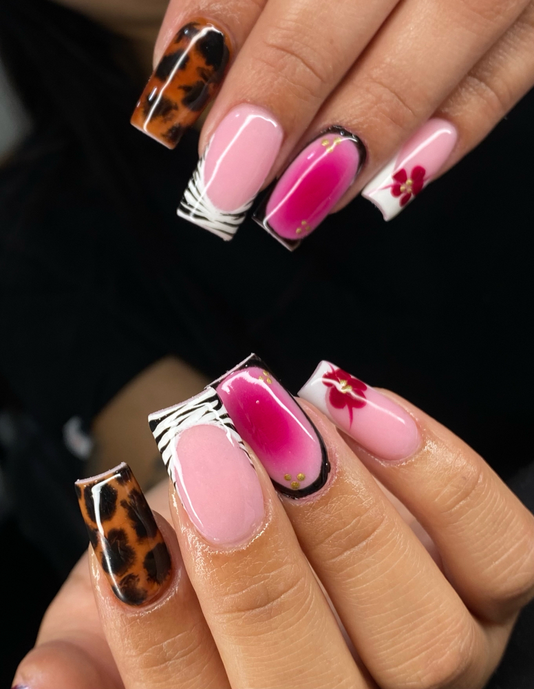 Med Length Acrylic Full Set