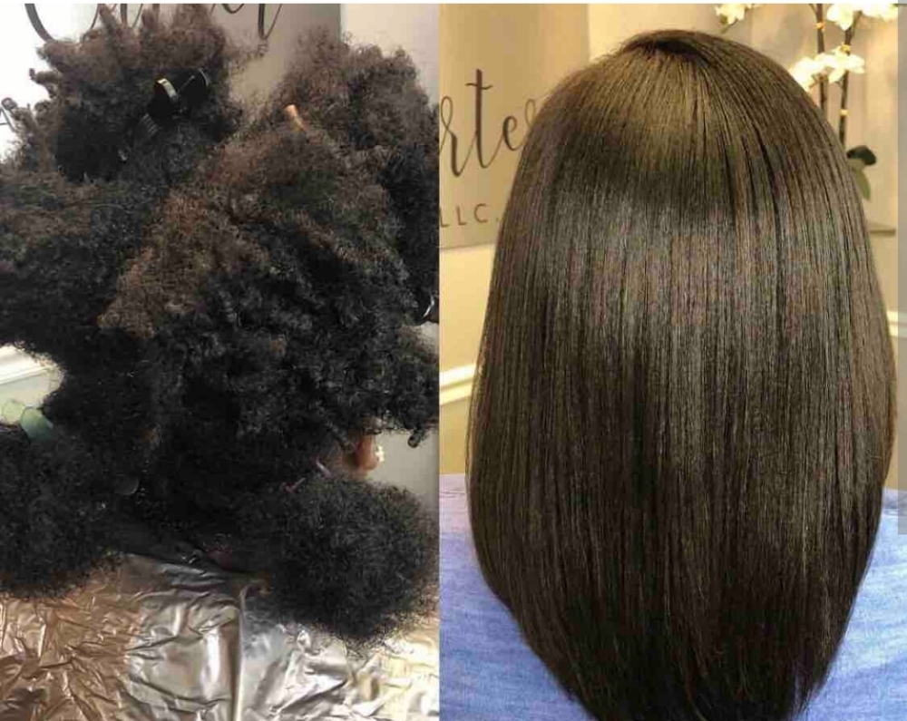 Virgin Relaxer On Long Hair