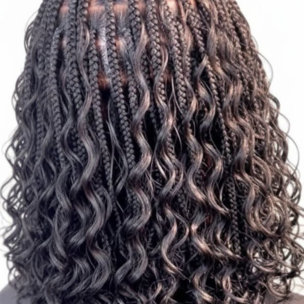 Boho Box Braid Bob at Billion Hairs Salon in Kansas City, KS