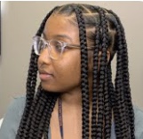 Large Knotless Box Braids