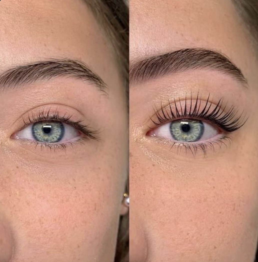Lash lift and tint