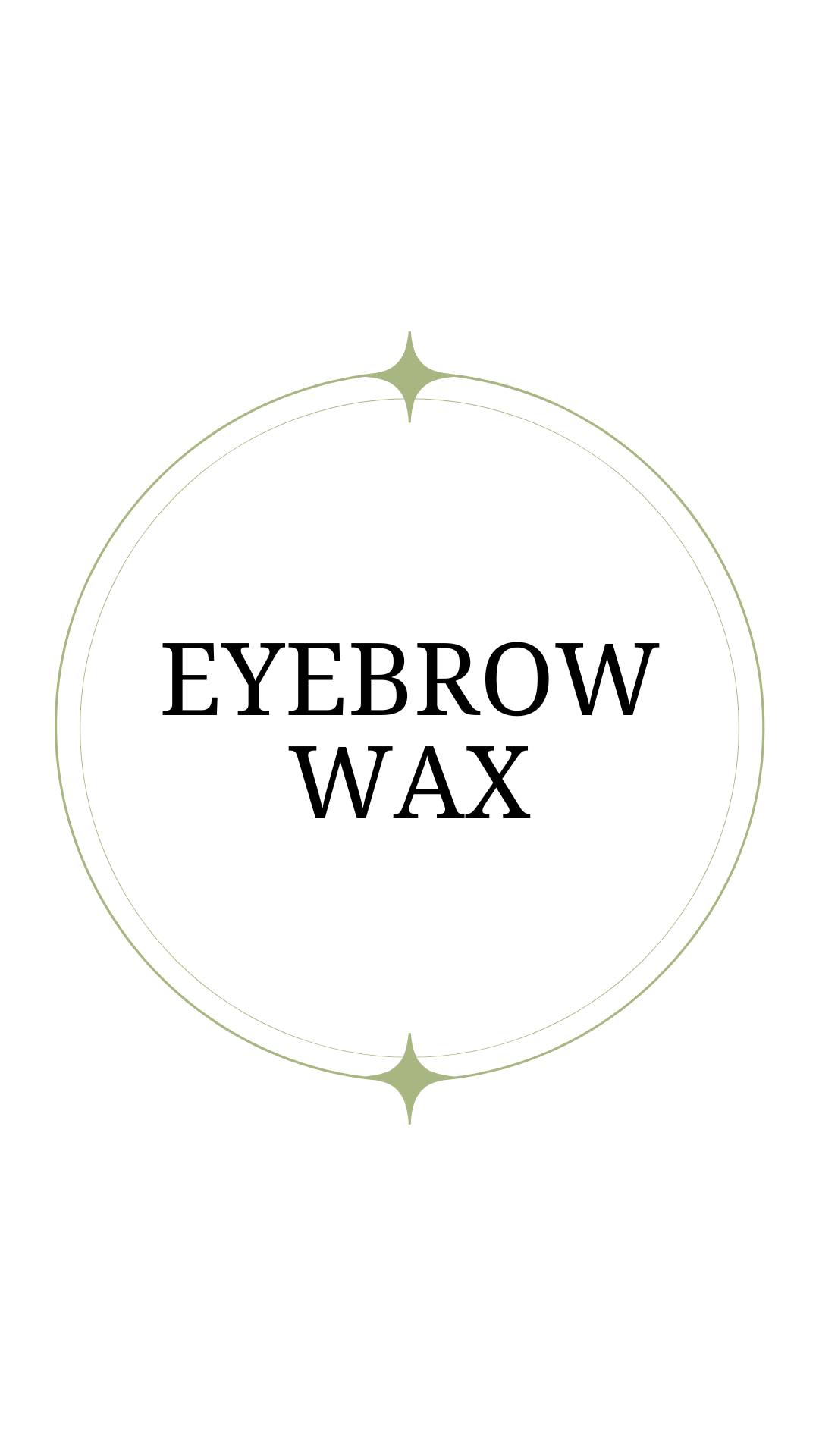 Eyebrow or Face area Wax