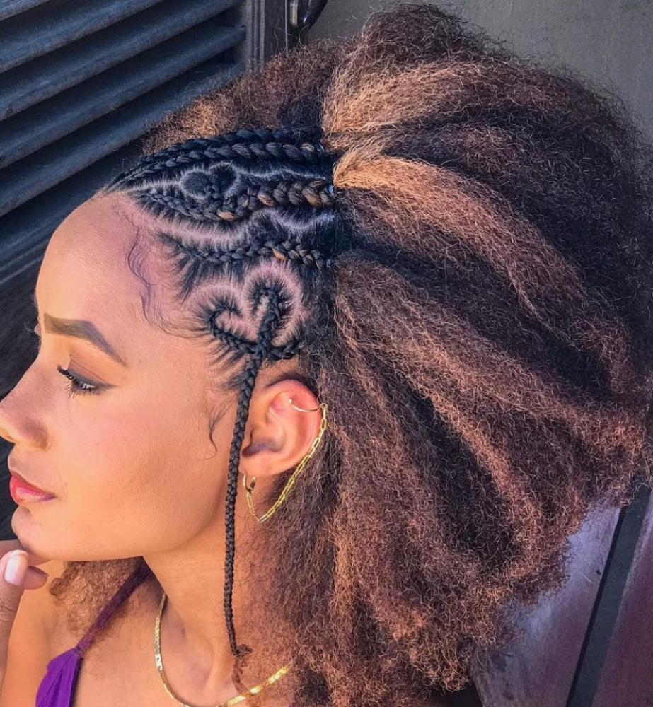 Natural Braid Style (no Added Hair at Studio 981 in Richmond, VA