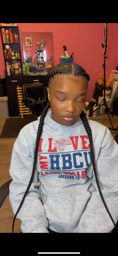 2 Feed In Braids