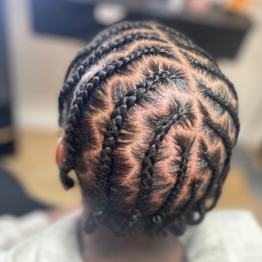 Mens Braids (Freestyle/Design) at Beux by Kierra Shanté in Pensacola, FL