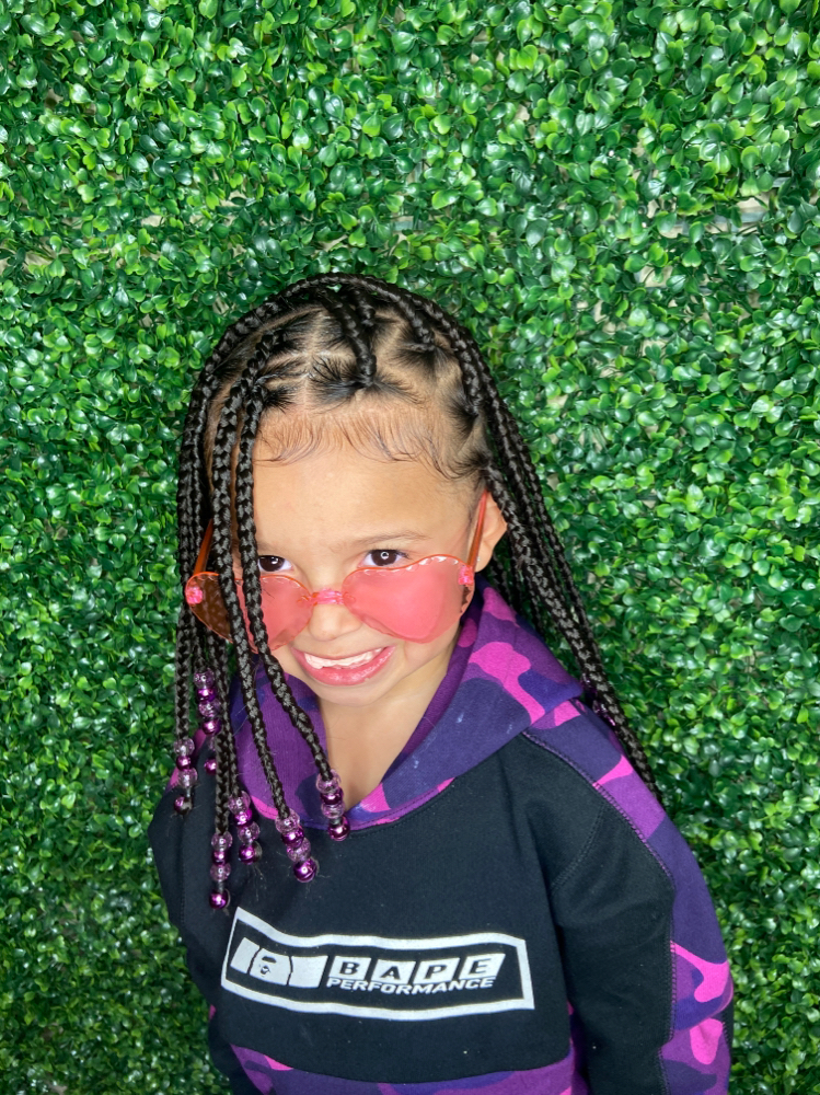 Children Knotless Box Braids at NW2D Salon in NWA, AR