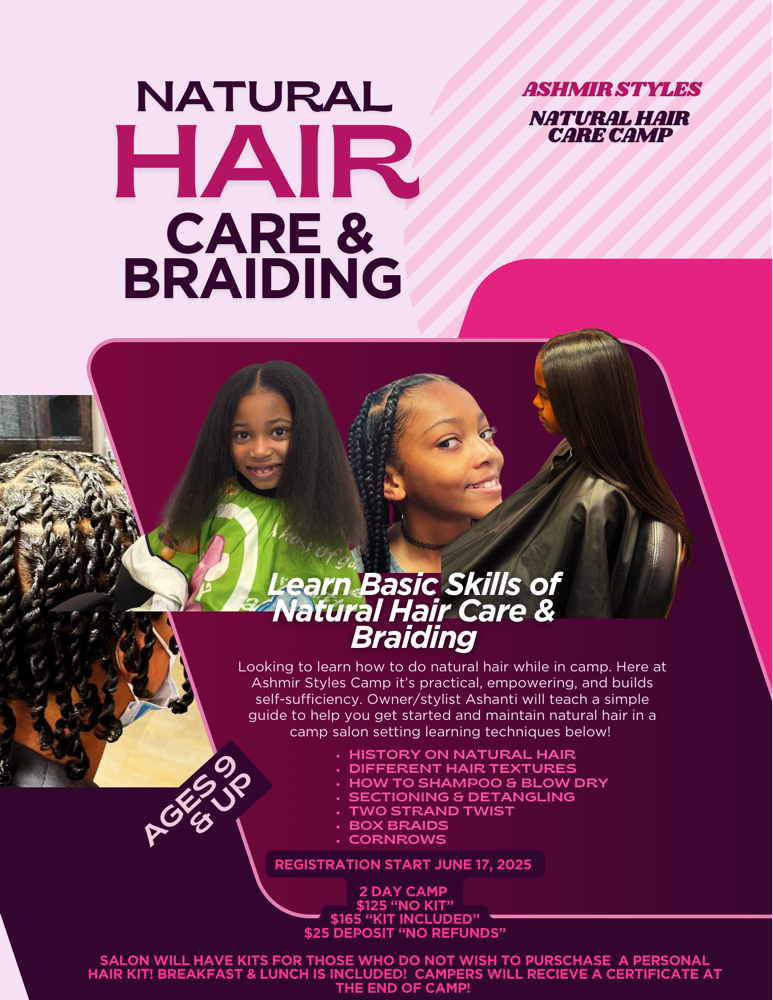Hair Care/Braid Camp Registration