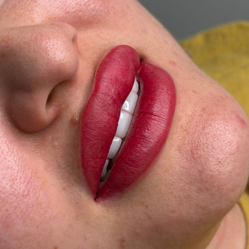 Lip Blush Touch-Up at María Botero PMU in Ashburn, VA