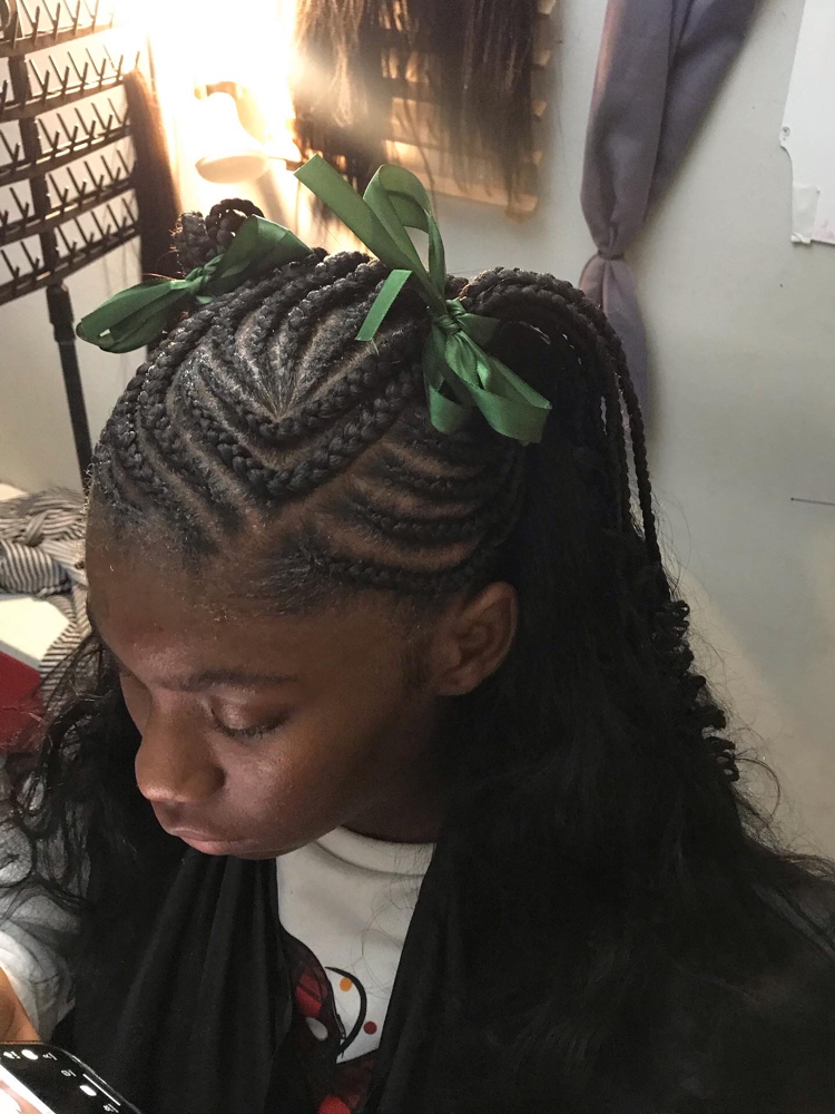 Fulani Braid  x Sew In at Laya Styles in North Charleston, SC