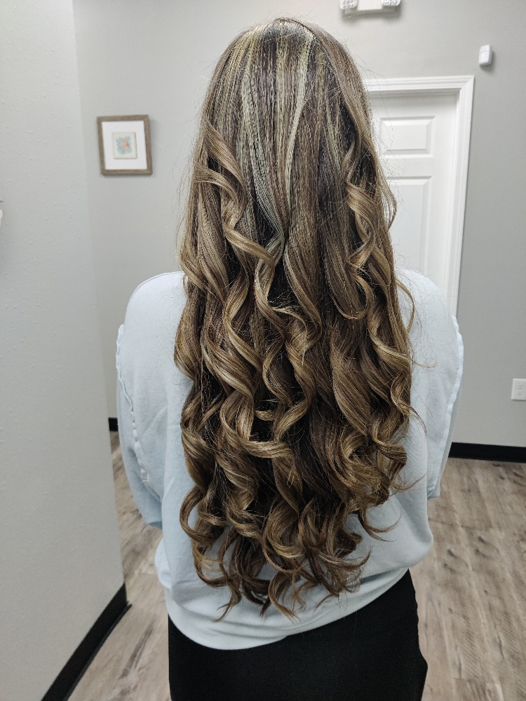 Balayage Multi Color Long Hair