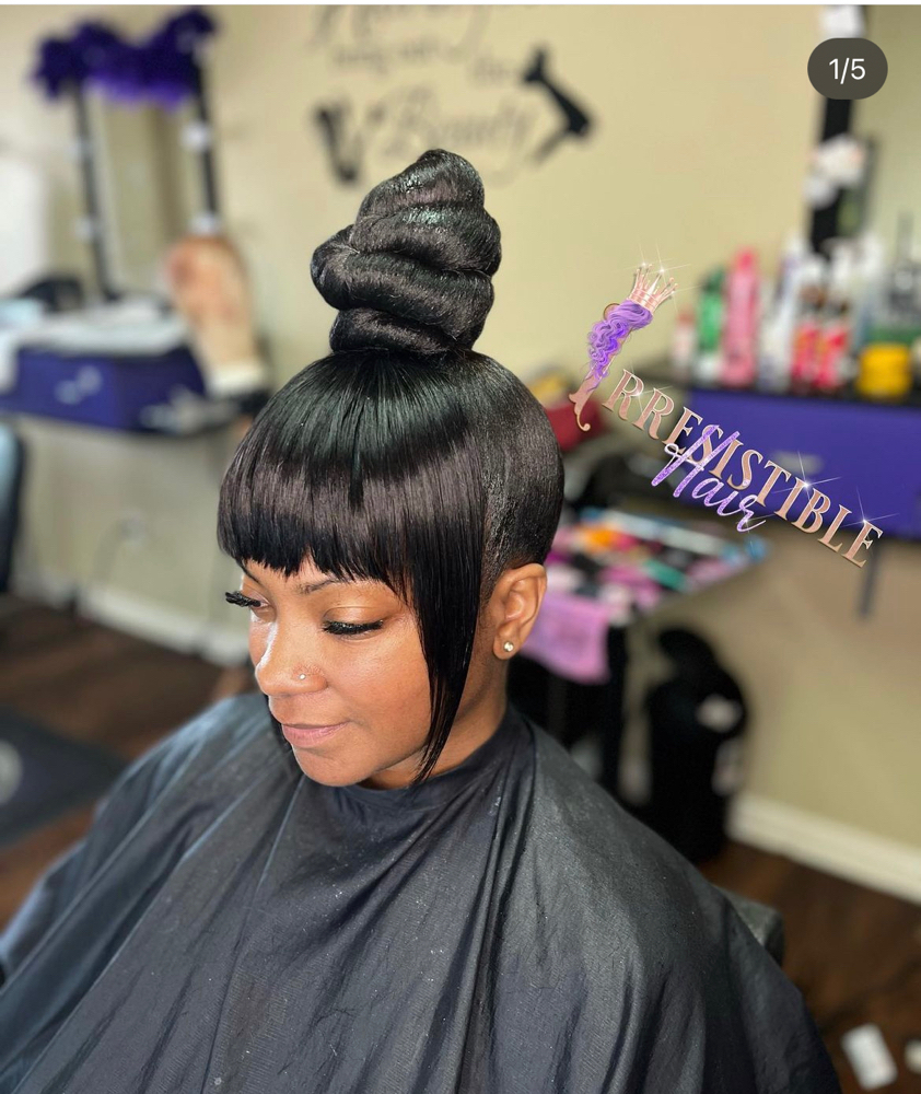 Bun & Bangs