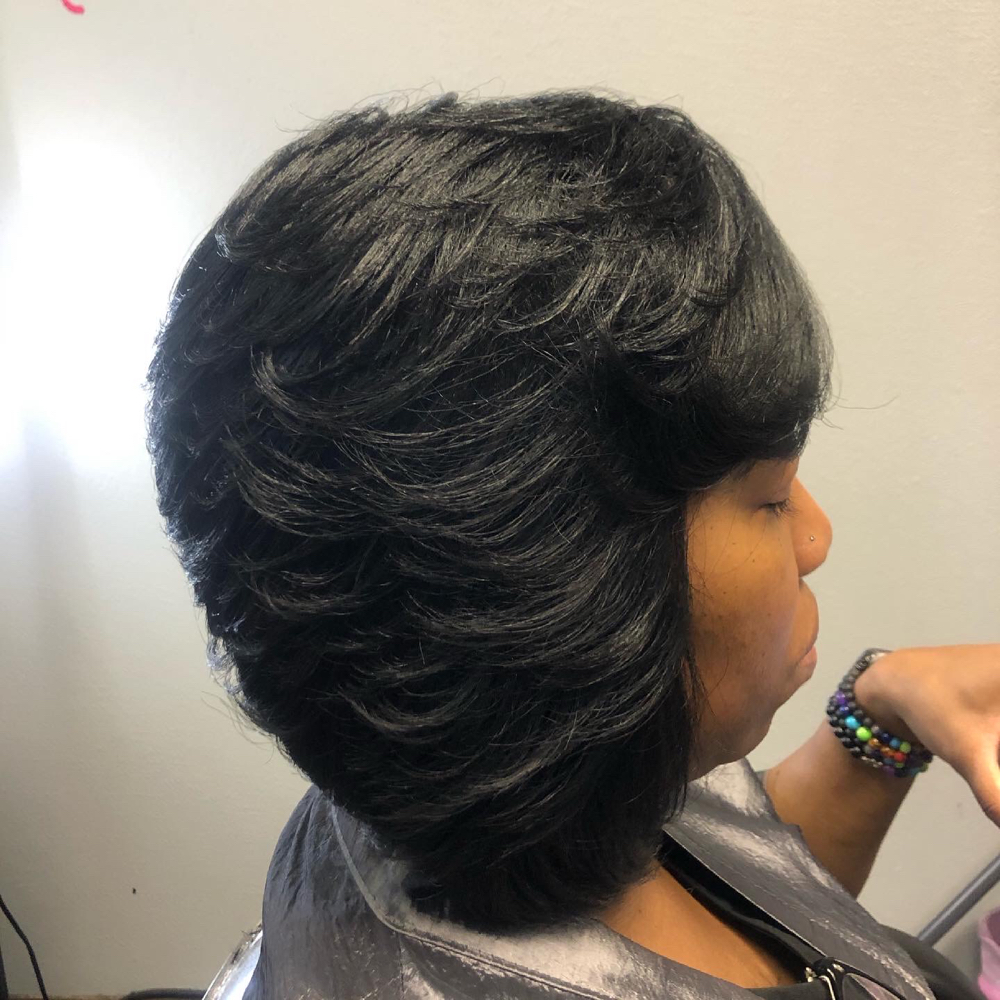 Shampoo & Style(relaxed Hair Only)