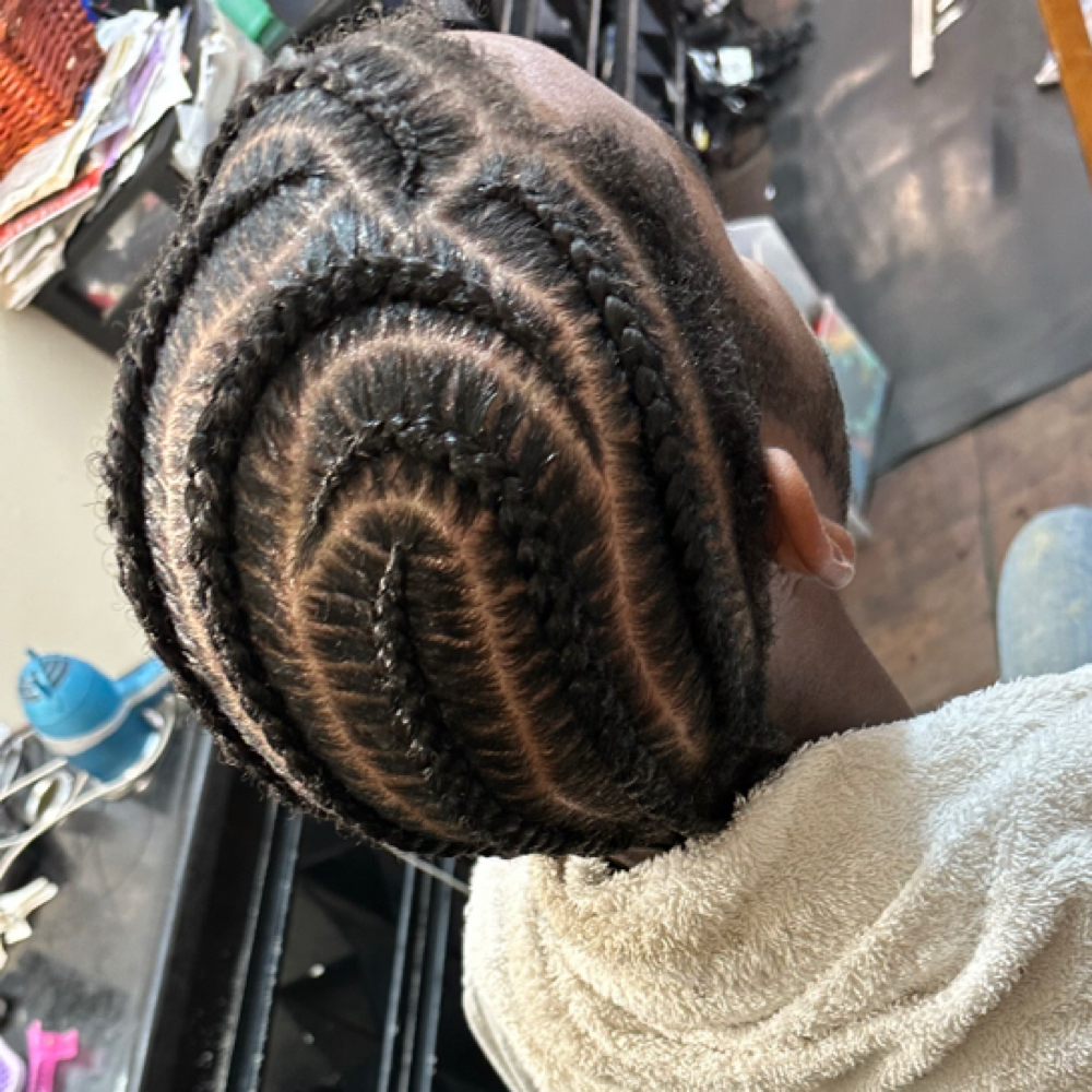 Male 6 StitchBraids at Kapture Hair in New Orleans, LA