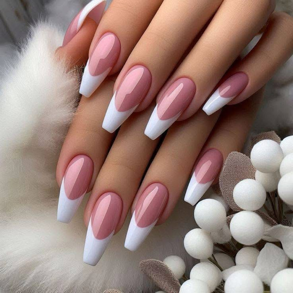 Full Set French Dip at Lily Nails Studio in Columbus, OH