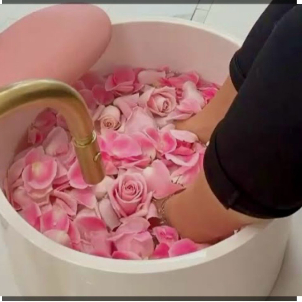 Rose Petal Pedicure at Gharlie Nails in Vero Beach, FL