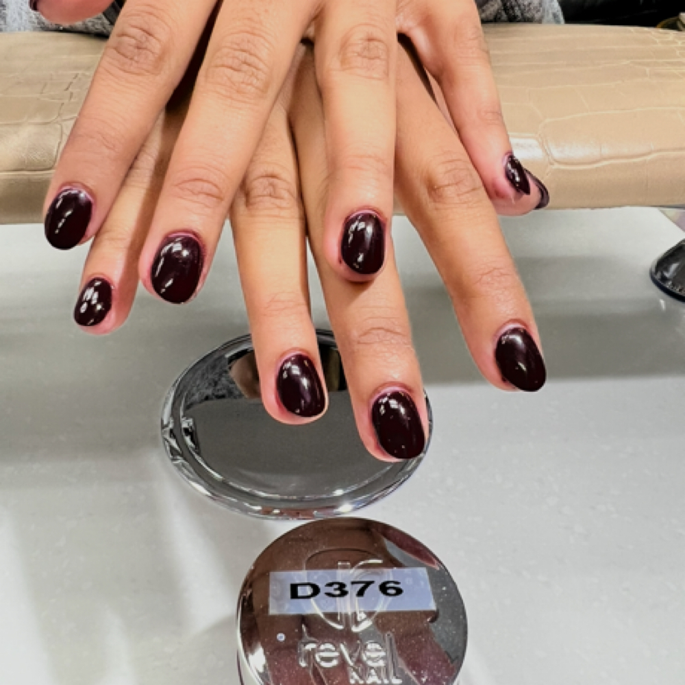 Dip Powder On Real Nails & Short at Excellent Nails By Sandy in California, CA